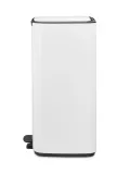 Педальное мусорное ведро Brabantia Bo 30 л, прямоугольное, сталь, белый — фото 2