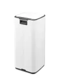Педальное мусорное ведро Brabantia Bo 30 л, прямоугольное, сталь, белый — фото 3