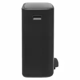 Мусорное ведро с педалью Brabantia Bo 2x30 л двухкамерное чёрное матовое — фото 3