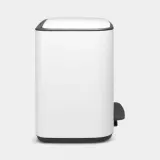Педальное мусорное ведро Brabantia Bo 3 x 11 л, общий объём 33 л, белый — фото 2