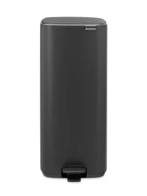 Педальное мусорное ведро Brabantia Bo 30 л, сталь, Mineral Infinite Grey