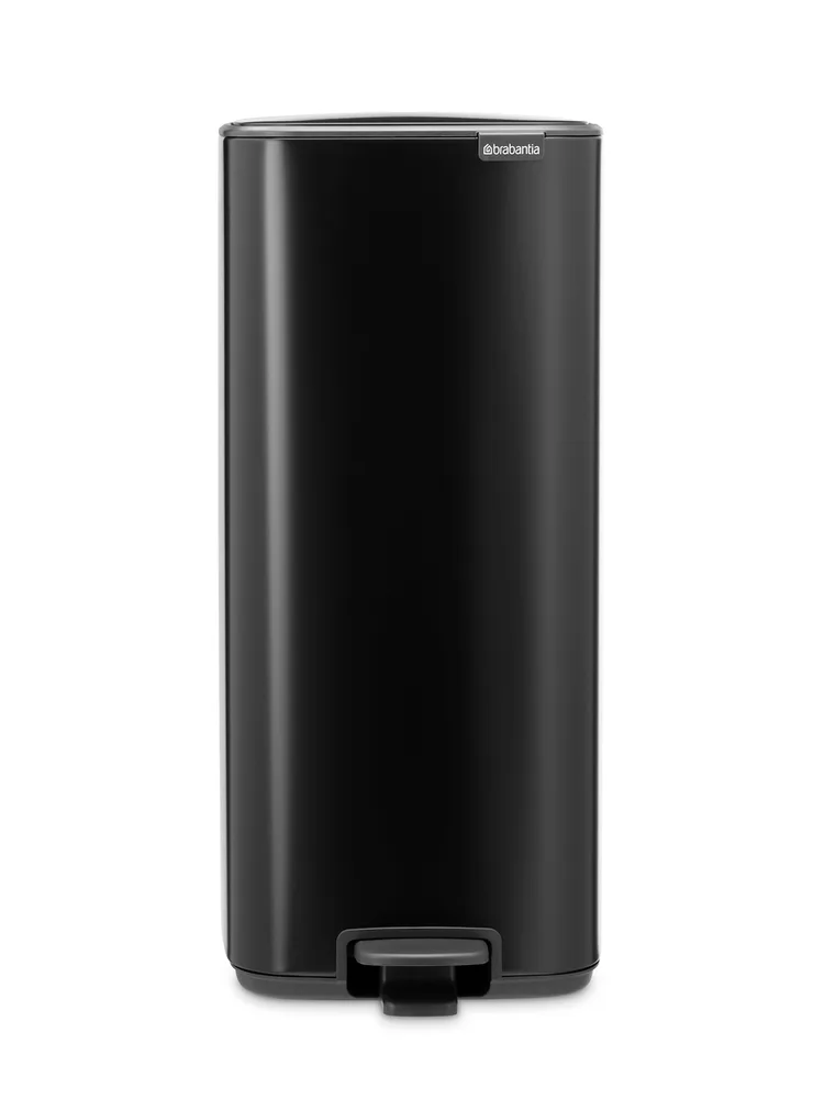 Педальное мусорное ведро Brabantia Bo 30 л, прямоугольное, сталь, чёрный