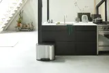 Педальное мусорное ведро Brabantia Bo 36 л, одна секция, матовая сталь FPP, серебристый — фото 5