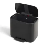 Педальное мусорное ведро Brabantia Bo 36 л, одна секция, чёрный матовый — фото 5