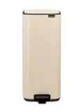 Педальное мусорное ведро Brabantia Bo 30 л, прямоугольное, сталь, Soft Beige — фото 1