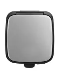 Педальное мусорное ведро Brabantia Bo 30 л, прямоугольное, матовая сталь Fingerprint Proof — фото 6