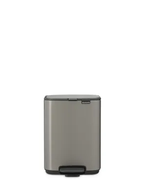 Мусорное ведро с педалью Brabantia Bo 4 л платиновое