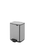Мусорное ведро с педалью Brabantia Bo 4 л матовая сталь Fingerprint Proof — фото 3