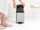 Мусорное ведро с педалью Brabantia Bo 4 л матовая сталь Fingerprint Proof — фото 4