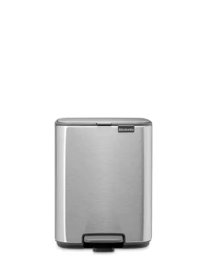 Мусорное ведро с педалью Brabantia Bo 7 л матовая сталь Fingerprint Proof