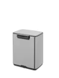 Мусорное ведро с педалью Brabantia Bo 7 л матовая сталь Fingerprint Proof — фото 2