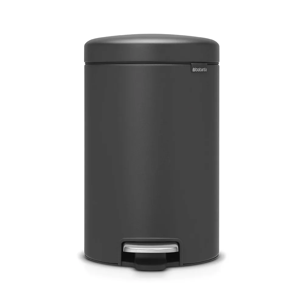 Педальное мусорное ведро Brabantia NewIcon 12 л, Mineral Infinite Grey, серый