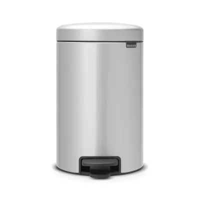 Педальное мусорное ведро Brabantia NewIcon 12 л, металлик серый