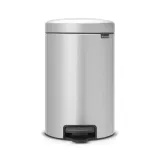 Педальное мусорное ведро Brabantia NewIcon 12 л, металлик серый — фото 1