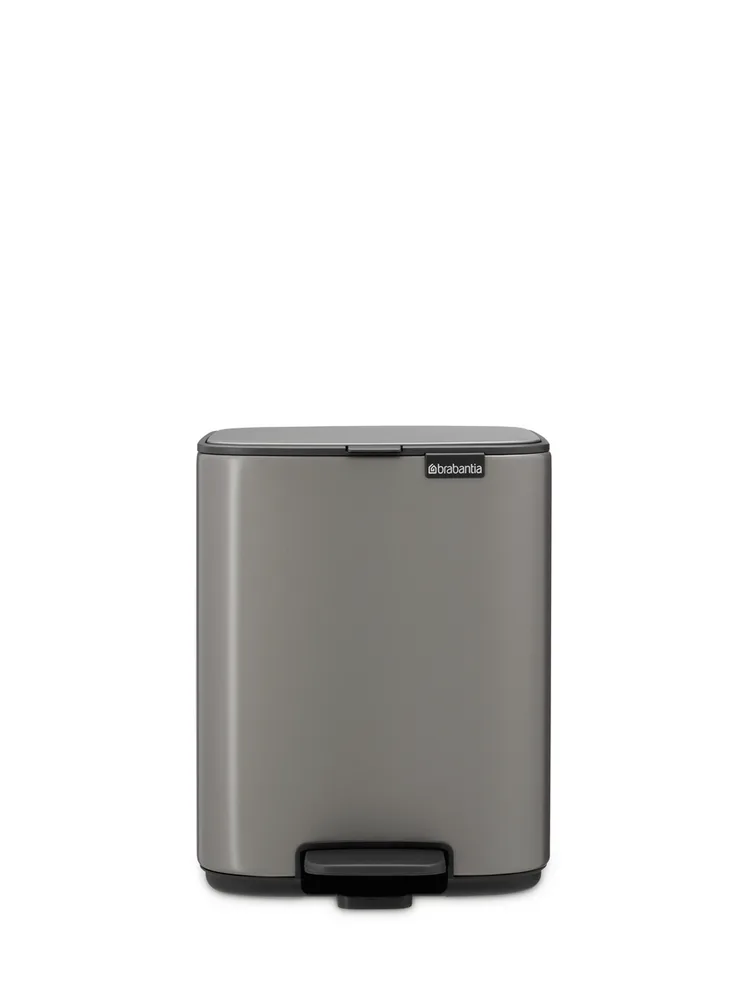 Мусорное ведро с педалью Brabantia Bo 7 л платиновое