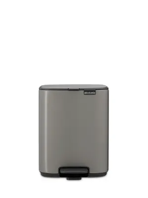 Мусорное ведро с педалью Brabantia Bo 7 л платиновое
