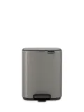Мусорное ведро с педалью Brabantia Bo 7 л платиновое — фото 1