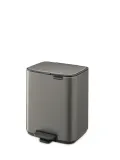 Мусорное ведро с педалью Brabantia Bo 7 л платиновое — фото 3