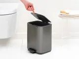 Мусорное ведро с педалью Brabantia Bo 7 л платиновое — фото 5