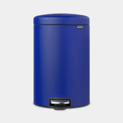 Мусорное ведро с педалью Brabantia NewIcon 20 л, Mineral Powerful Blue, синее