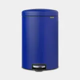 Мусорное ведро с педалью Brabantia NewIcon 20 л, Mineral Powerful Blue, синее — фото 1