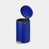 Мусорное ведро с педалью Brabantia NewIcon 20 л, Mineral Powerful Blue, синее — фото 3