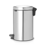 Мусорное ведро с педалью Brabantia NewIcon 12 л FPP, матовая сталь, серебристое — фото 2