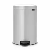 Мусорное ведро с педалью Brabantia NewIcon 20 л, сталь, серый металлик — фото 1