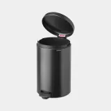 Мусорное ведро с педалью Brabantia NewIcon 20 л, сталь, серое — фото 3