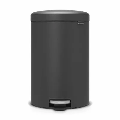 Мусорное ведро с педалью Brabantia NewIcon 20 л, Mineral Infinite Grey, серое