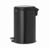 Мусорное ведро с педалью Brabantia NewIcon 20 л, сталь, чёрное — фото 2