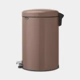 Мусорное ведро с педалью Brabantia NewIcon 20 л, сталь, Satin Taupe, коричневое — фото 4