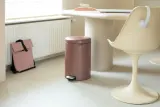 Мусорное ведро с педалью Brabantia NewIcon 20 л, сталь, Satin Taupe, коричневое — фото 5
