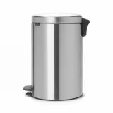 Мусорное ведро с педалью Brabantia NewIcon 20 л, матовая сталь, серебристое — фото 2