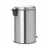 Мусорное ведро с педалью Brabantia NewIcon 20 л, матовая сталь, серебристое — фото 3