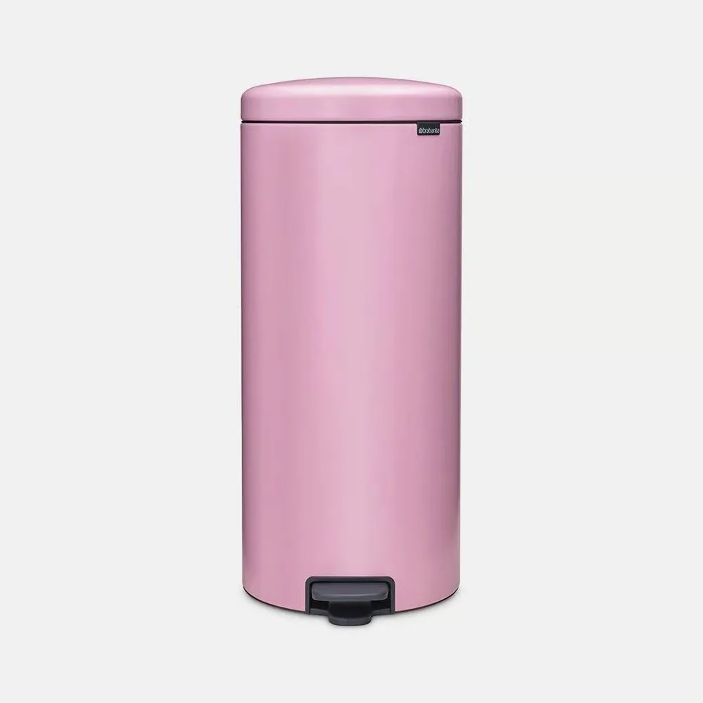 Мусорное ведро с педалью Brabantia NewIcon 30 л, нержавеющая сталь, розовое