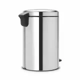 Мусорное ведро с педалью Brabantia NewIcon 20 л, полированная сталь, серебристое — фото 3