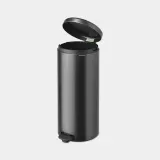 Мусорное ведро с педалью Brabantia NewIcon 30 л, нержавеющая сталь, серое — фото 2