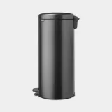 Мусорное ведро с педалью Brabantia NewIcon 30 л, нержавеющая сталь, серое — фото 3
