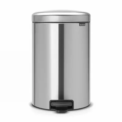 Мусорное ведро с педалью Brabantia NewIcon 20 л FPP, матовая сталь, серебристое