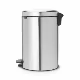 Мусорное ведро с педалью Brabantia NewIcon 20 л FPP, матовая сталь, серебристое — фото 2