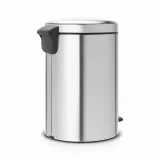 Мусорное ведро с педалью Brabantia NewIcon 20 л FPP, матовая сталь, серебристое — фото 3