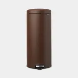 Мусорное ведро с педалью Brabantia NewIcon 30 л, нержавеющая сталь, коричневое — фото 1