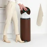 Мусорное ведро с педалью Brabantia NewIcon 30 л, нержавеющая сталь, коричневое — фото 4