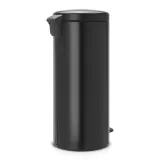 Мусорное ведро с педалью Brabantia NewIcon 30 л, нержавеющая сталь, чёрное — фото 3