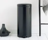 Мусорное ведро с педалью Brabantia NewIcon 30 л, нержавеющая сталь, чёрное — фото 4
