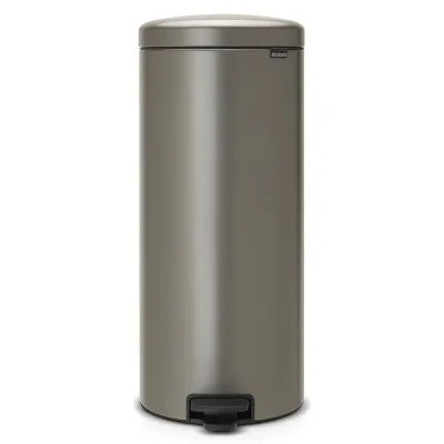 Мусорное ведро с педалью Brabantia NewIcon 30 л, нержавеющая сталь, платиновое