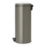 Мусорное ведро с педалью Brabantia NewIcon 30 л, нержавеющая сталь, платиновое — фото 2