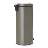 Мусорное ведро с педалью Brabantia NewIcon 30 л, нержавеющая сталь, платиновое — фото 3
