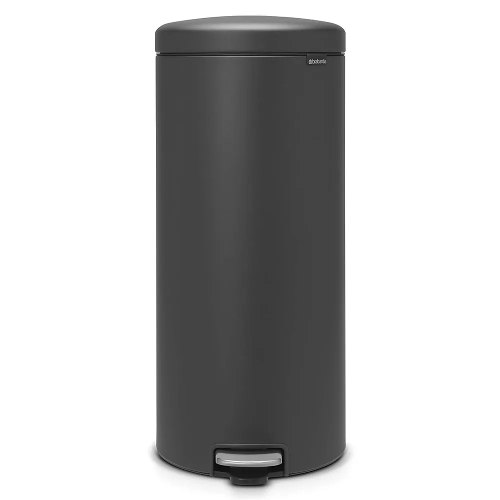 Мусорное ведро с педалью Brabantia NewIcon 30 л, Mineral Infinite Grey, серое